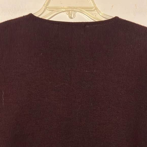 Silk Club deep purple beaded cardigan - Picture 8 of 10